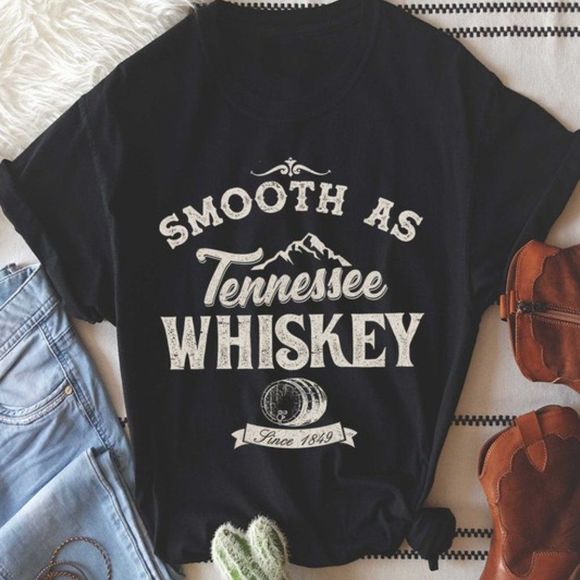Graphic Tee - Smooth As Tennessee Whiskey - Picture 1 of 1